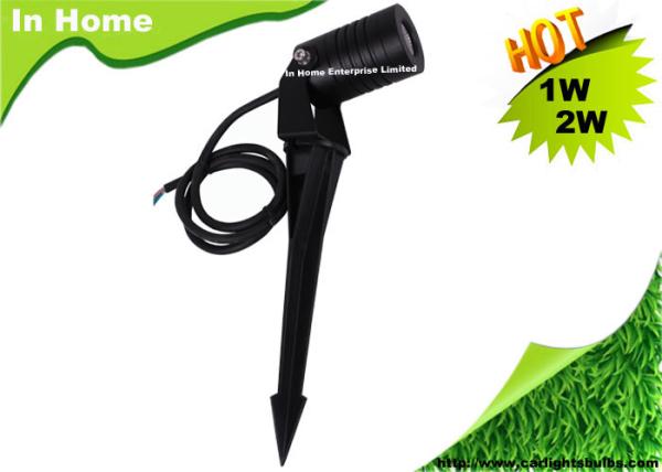 Black / Sliver Spike Base Outside Led Flood Lights , IP67 Led Landscape Light