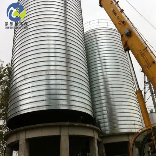 Anti Corrosion Spiral Steel Silo , Galvanized Steel Slag Storage Lipp Silos