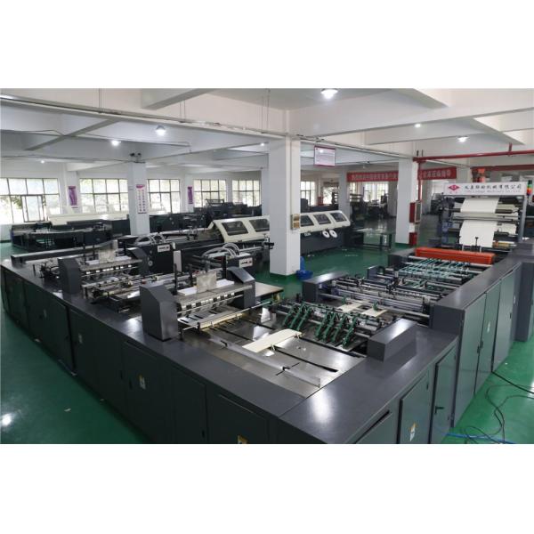 45 cycles/min Fully Automatic Glue Binding Notebook Making Machine 250 m/min High Speed