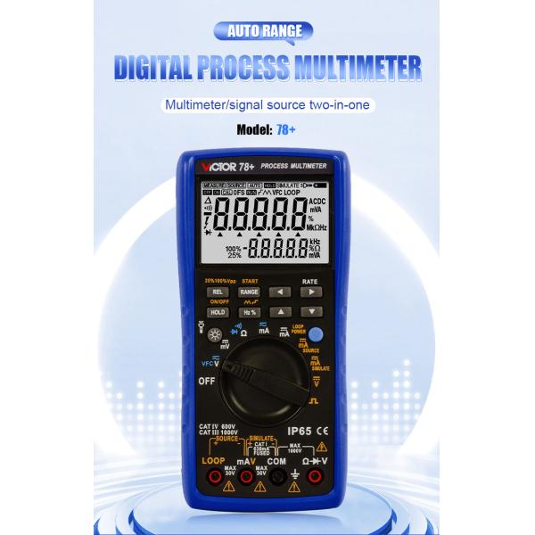 VICTOR 78+ New product Process Multimeter DCV 1000v ACV VFC Resistance Continuty Digital Multimeter