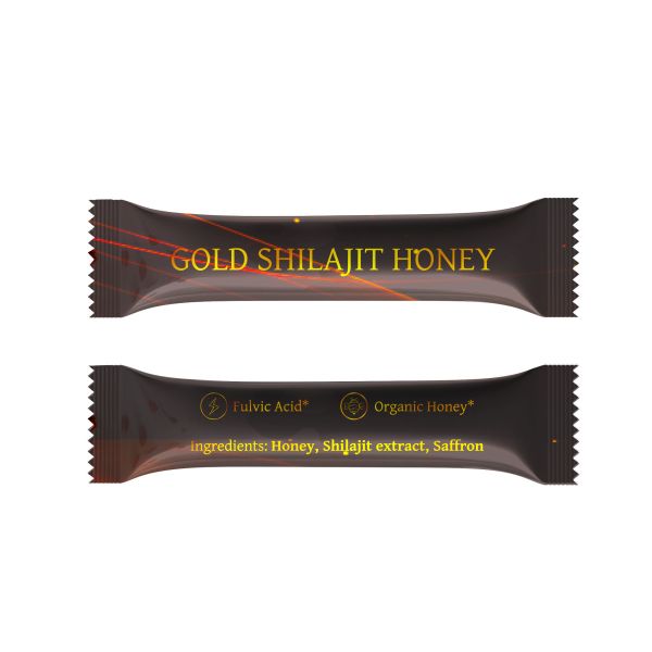 Organic Sugar Free Himalayan Shilajit Honey Stick With 60% Fulvic Acid For Energy Boost