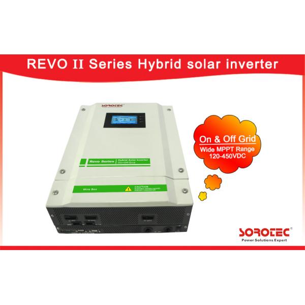 120-450VDC MPPT Range Hybrid Solar Inverter Language And Time Setting