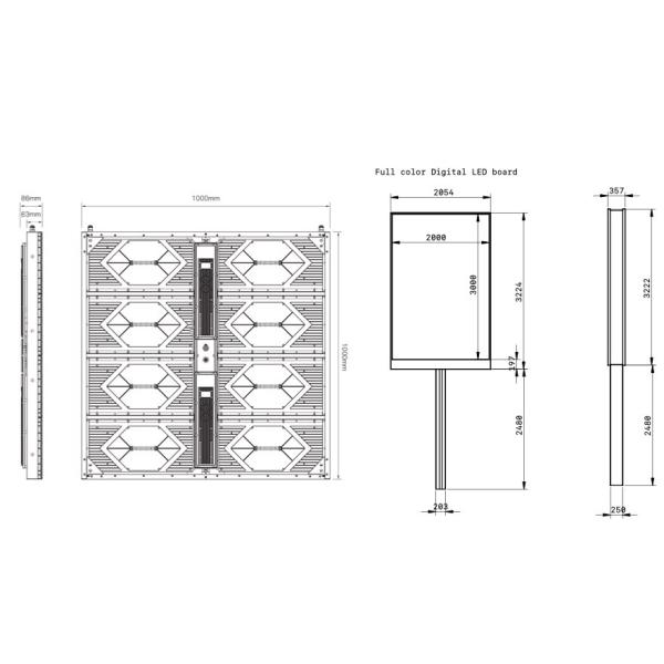 PCTV 5000nits на открытом воздухе SMD привело дисплей P6.94 исправило внешний экран приведенный