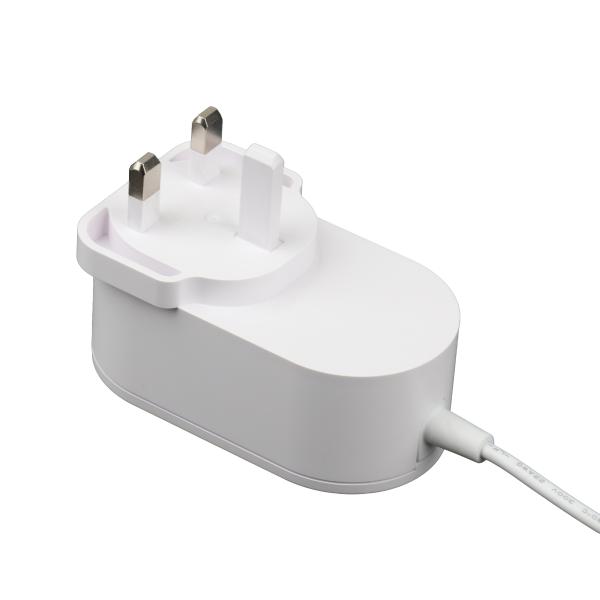 UKCA Certified British Plug Ac Dc Power Supply Wall Adapter 30V 800mA
