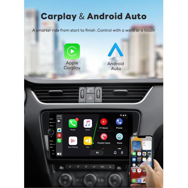 Функция CarPlay Double Din Touch Screen Car Media Player с разрешением 1280*800