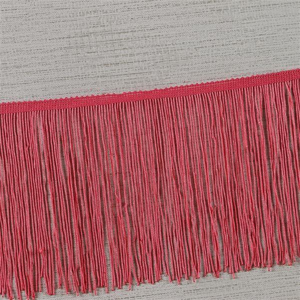 Fluorescent color custom design OEM rayon fringes trimming for garment clothes decoration