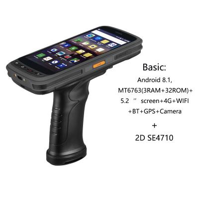 5,2 ósmio Handheld industrial da polegada 8000mAh 32G PDA Android 8,1