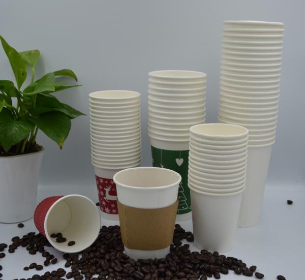 Huakeo Hot Coffee Paper Cups, with PE lining, 8oz,12oz,16oz,20oz