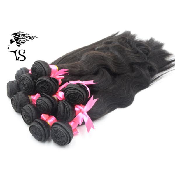 Indian Weft Hair Extensions With Perfect Ends , Human Hair Indian Remy Straight Weave