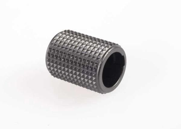 Black Anodized Aluminium Turned Parts / Precision Turned Components Diamond Knurling Screw