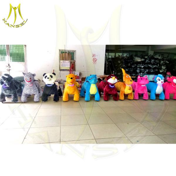 Hansel amusement game machines plush electrical animal toy car hansel tech ride on animal unicorn animal scooter ride