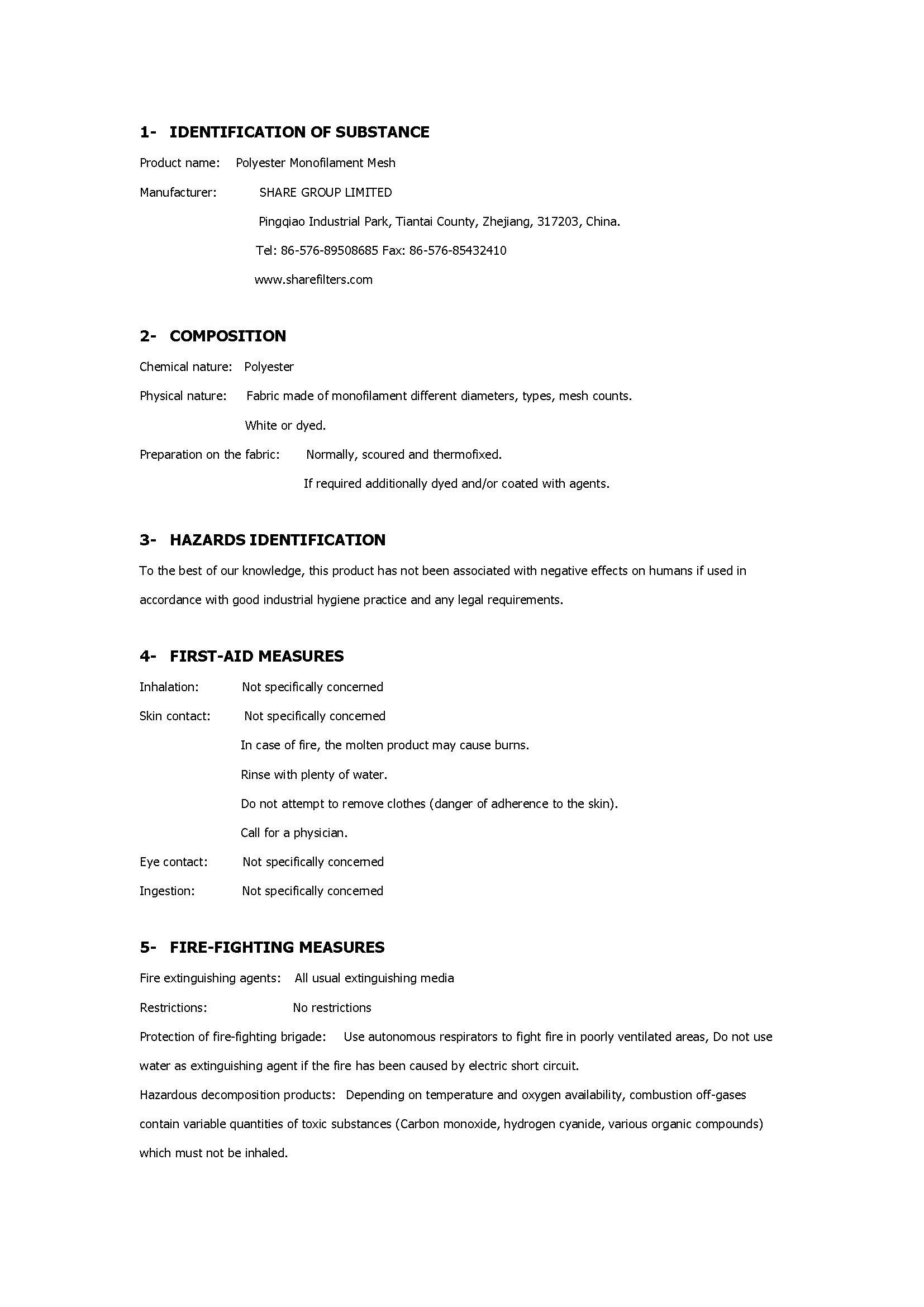 Share Group Limited Certifications