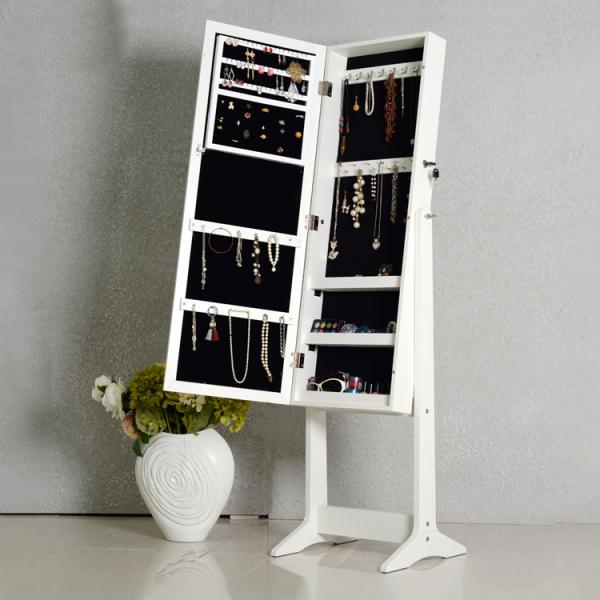 Paquete NC de KD que pinta el Armoire bloqueable de la joyería del espejo de Cheval