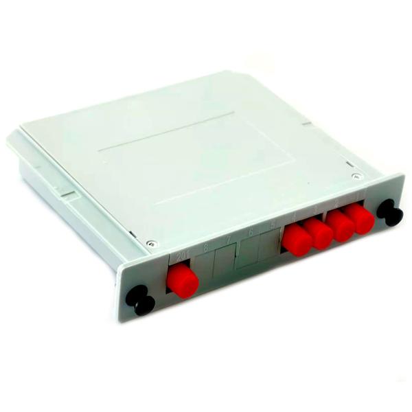 2X4 FC UPC PLC Fiber Splitter 55/55 FTTB FTTH FTTC Single Mode