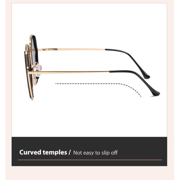 Предохранение от глаза рамки металла солнечных очков ацетата квадрата слишком большое поляризовыванное