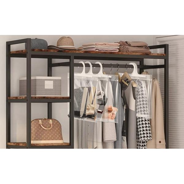 Pack Hanging Storage Bags, Large Hook 10 X 12.5-Inch Clear Plastic Bags For Classroom, Library, And Pharmacy Use