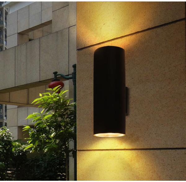 led wall light outdoor Round up and down garden aluminum e27 exterior wall mounted lamp