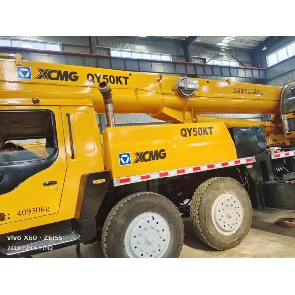 2016 XCMG QY50KT использовали кран тележки тип 4 вал месторождения нефти 50 тонн