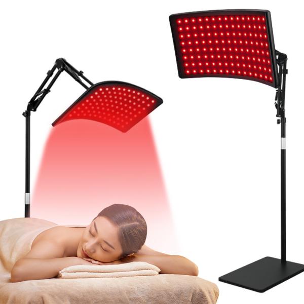 24w Red Light Therapy Panel with Stand Dimming Gear 4 Modes Output Voltage DC12V