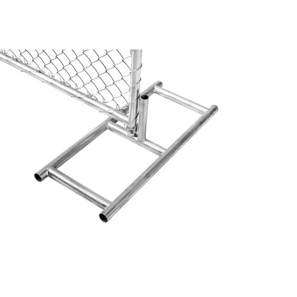 1⅝(42mm) Tubing Us standard chain link temporary fence panels 8'height 12'width mesh 2¼x12.5ga/2.5mm