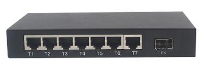 Rapidamente interruptor 100FX e 7 10 da rede Ethernet de 8 portos/100M Rj 45 com função de gestão