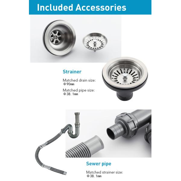 Top Mount Farmhouse Stainless Steel Kitchen Sink For RV Travel Trailer Garage