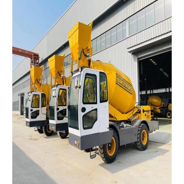 Мобильный цемент-бетонный смеситель с насосом Малый мини-моторный ролик 2,6 кубических метров с сочлененным двигателем для строительства