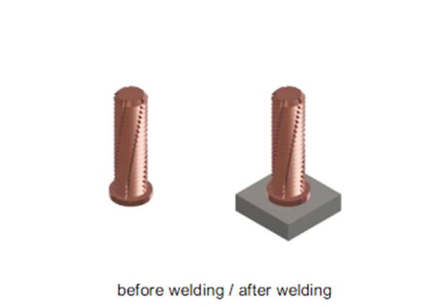 Colour Groove Stud, Welding Studs for Capacitor Discharge Stud Welding