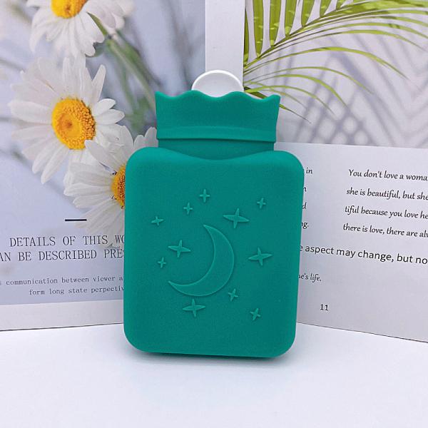 Bouteille d'eau chaude en silicone de 2 litres avec bouchon à vis