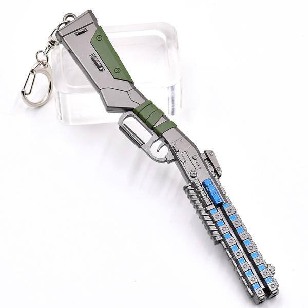 Customers Customize popular shooting games Ape x mini metal gun models keychain 16 cm gift