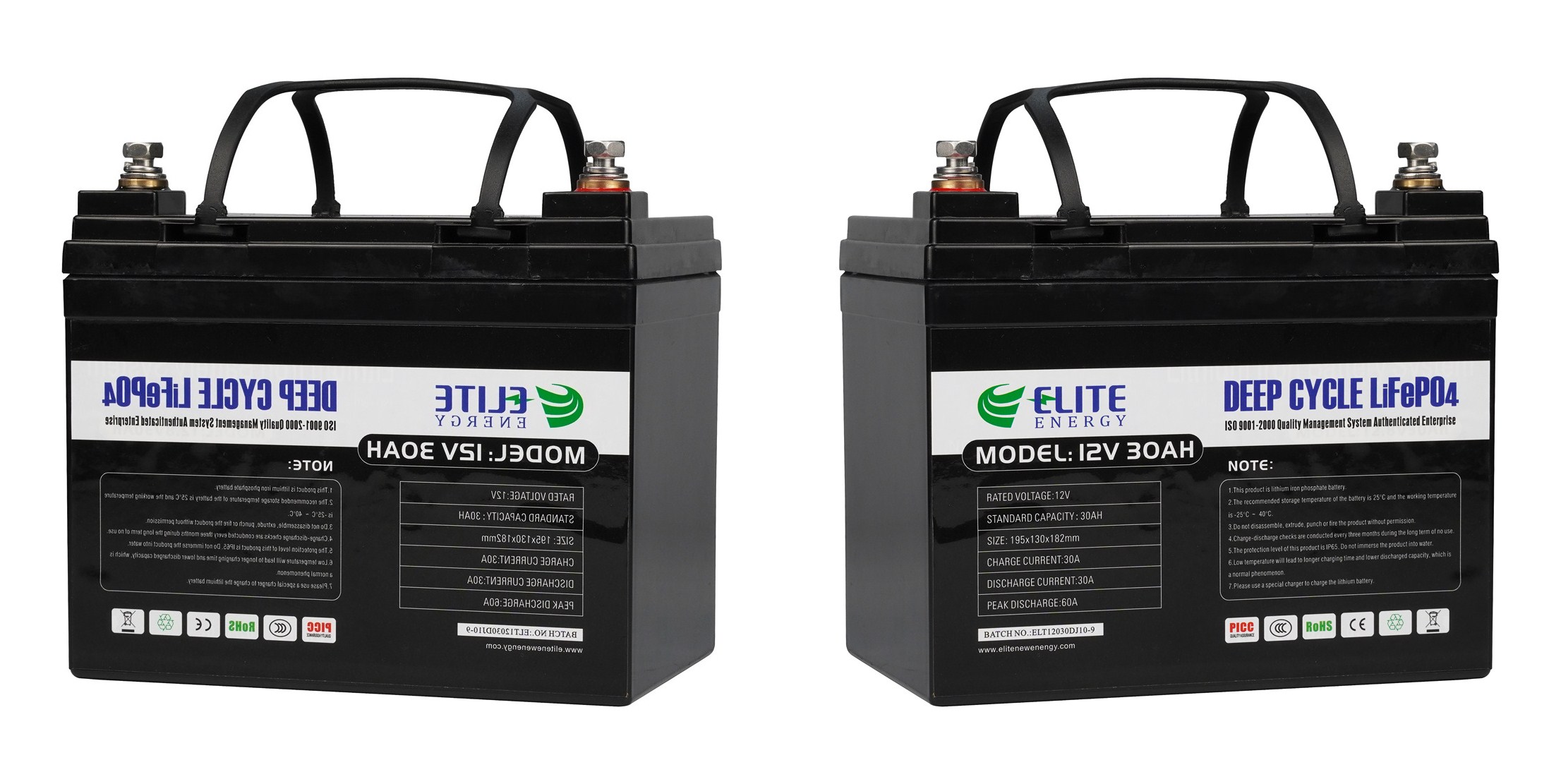 Перезаряжаемые батарея иона 12V 30Ah портативная Li для EV/ESS/солнечного