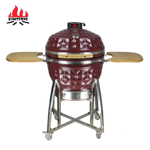 KIMSTONE Hot Sale Komodo Diamond 24 Inch Parrilla Para Barbacoas Outdoor Bbq Ceramic burner Pizza Oven Kamado Charcoal Bbq Grill