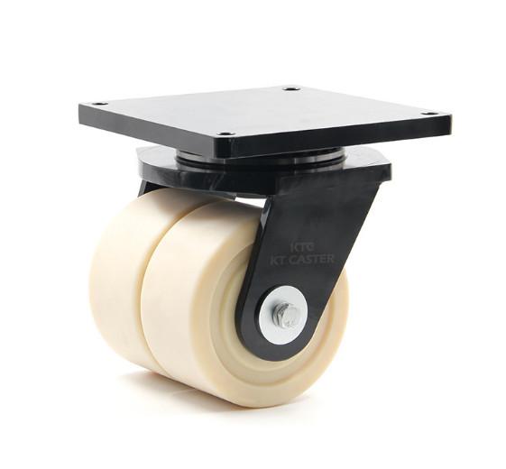 Fixed Rigid Flange Steel 45 Outdoor Caster Wheels 8000kg Wear Resistance