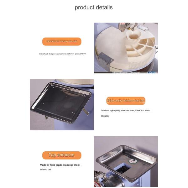 Round Dough Ball Maker for 0.4CBM Dough Cutting Machine Wooden Case 30 Pcs/min