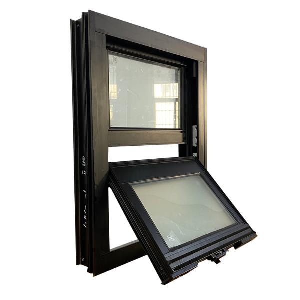OEM Residencial Aluminio Ventanas colgadas Almacén Ventanas de aluminio colgadas dobles de doble acristalamiento