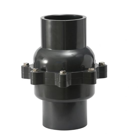 SGS 8 SCH80 Plastic UPVC Grey Flapper Industrial Check Valves