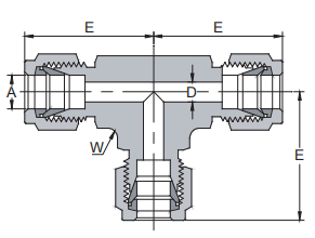 Instrument Double Ferrule Compression Connectors 1/16