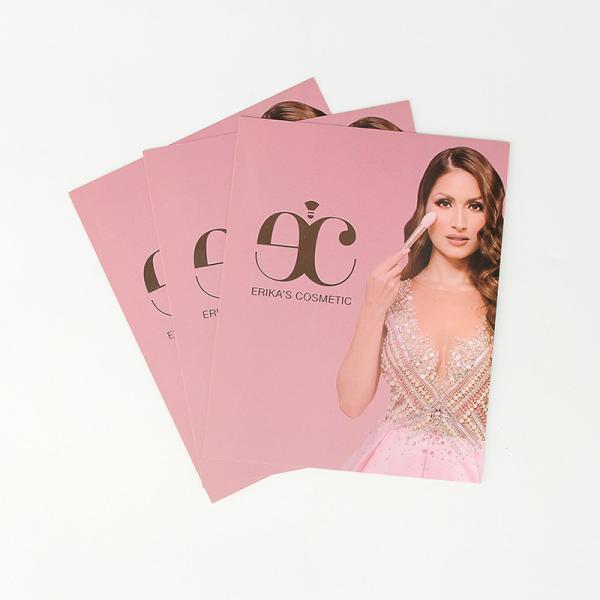 350gsm personalizou Rose Gold Logo Paper Thank que você carda para o empacotamento do comércio eletrónico