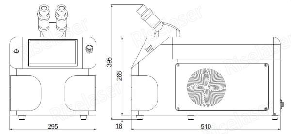 Tela táctil integrado que solda o CE do comprimento de onda da máquina 1064nm do laser habilitado
