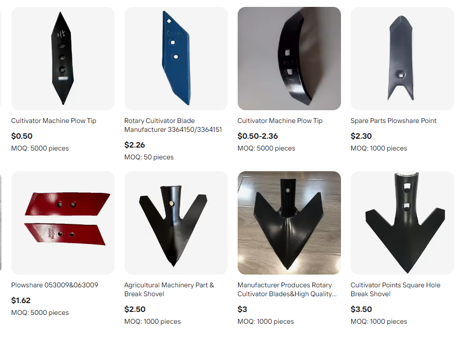 Auxiliary Cultivator Parts Accessories Plow Tip