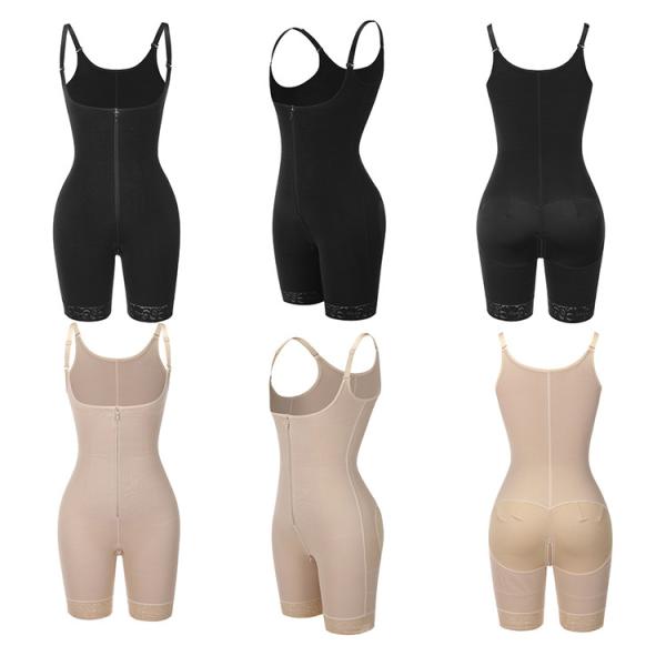 HEXIN High Elastic Zipper Butt Lifter Tummy Control Shapewear for Women Regular Size