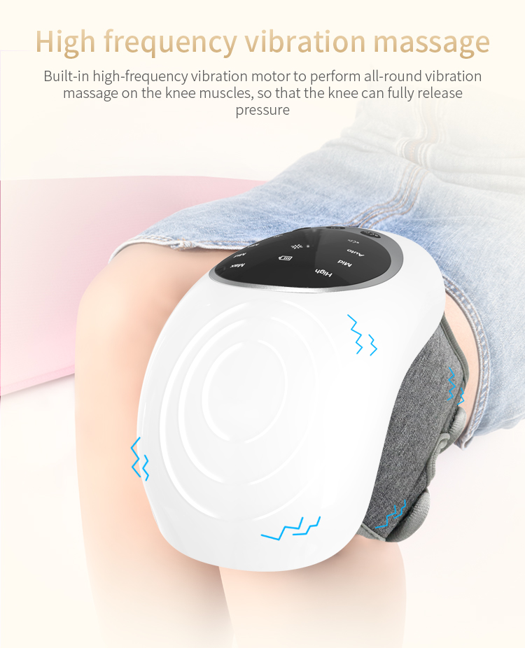 Masajeador De Rodilla Rechargeable Heat Laser Brace air Compression Electric Knee Massager