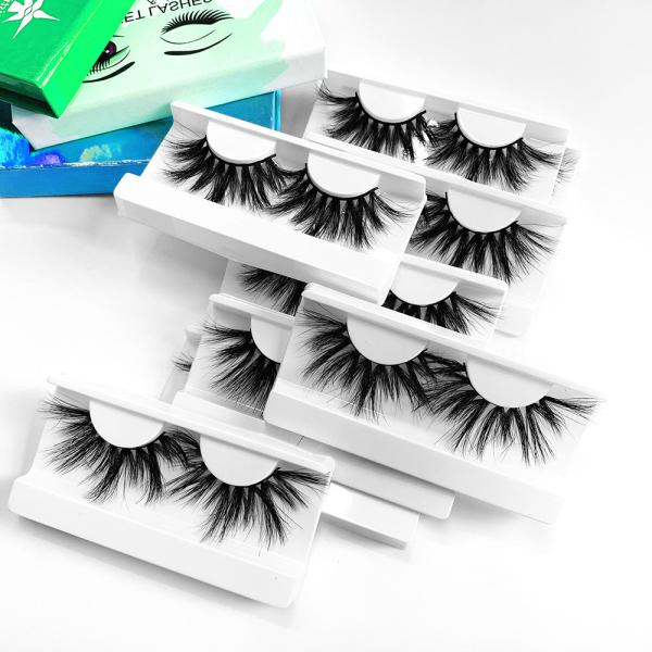 Private Label 25mm Mink Eyelash Fluffy , 6d Mink Individual Lashes