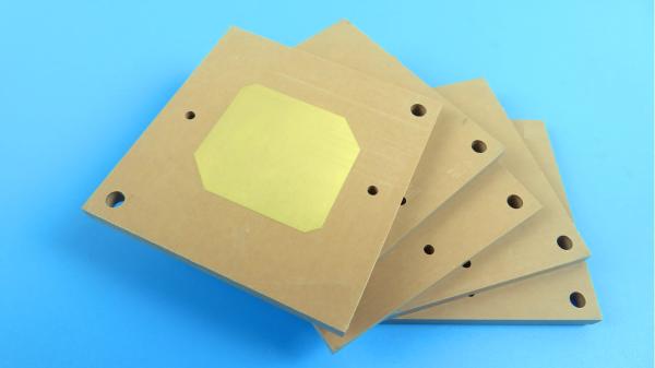 Rogers TMM 6 thermoset microwave material with bare copper, HASL, ENIG, OSP design for filters and couplers