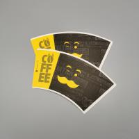 a matéria prima 26oz para fazer o PE do copo de papel revestiu o produto comestível impresso do fã do copo de papel