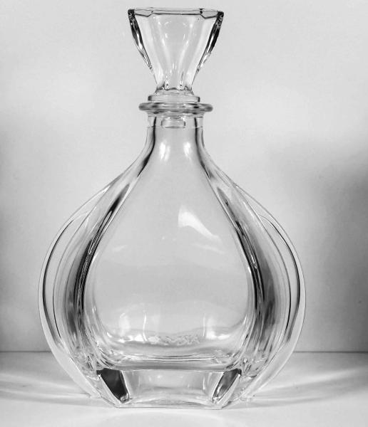 Clear Empty  XO, brandy ,  Vodka Liquor Gin Rum Tequila Whisky Brandy Spirit Glass Bottle With Solid Glass Stoppers