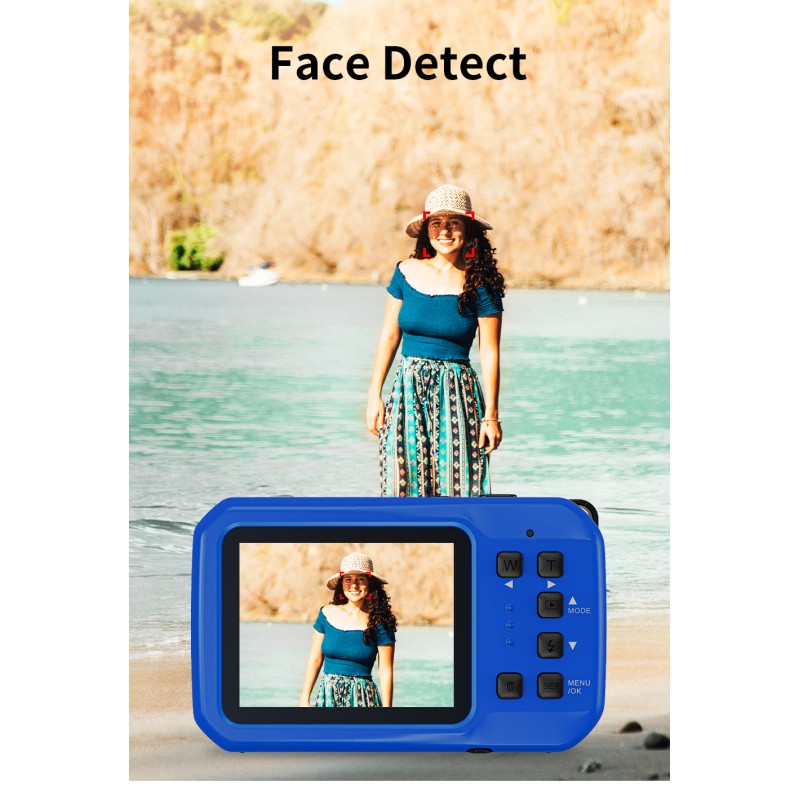 Retro Vintage  4K 64MP HD Waterproof Camera With IP68 5M Waterproof Auto Focus 16X Digital Zoom Underwater Camera for Snorkeling