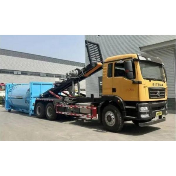 Customized Mobile Vertical Direct Compression   Solid   Refuse Trash Waste Refuse Garbage Station