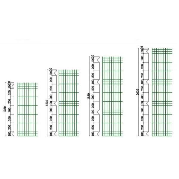 Зеленый винил покрыл декоративными ячеистую сеть загородки 3Д сваренную панелями для спортивной площадки