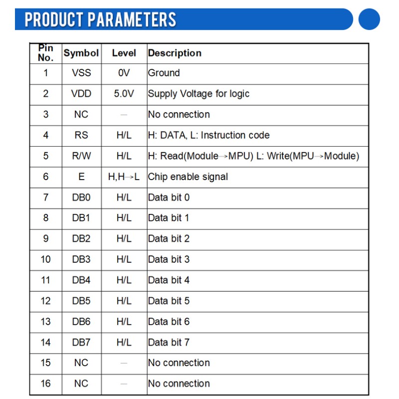 OLED001602E Black Film, Character LCD Module,WS0010 Controller, Parallel Port,66x16mm View Size,Working Temperature -40+80 Display